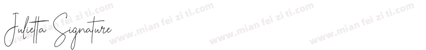 Julietta Signature字体转换